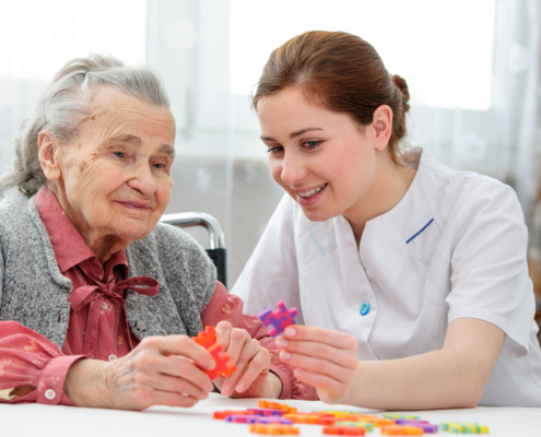 Dementia Patient and Caregiver