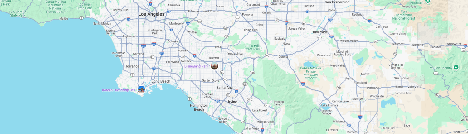 CARE Homecare Service Area - Greater Los Angeles including Orange County