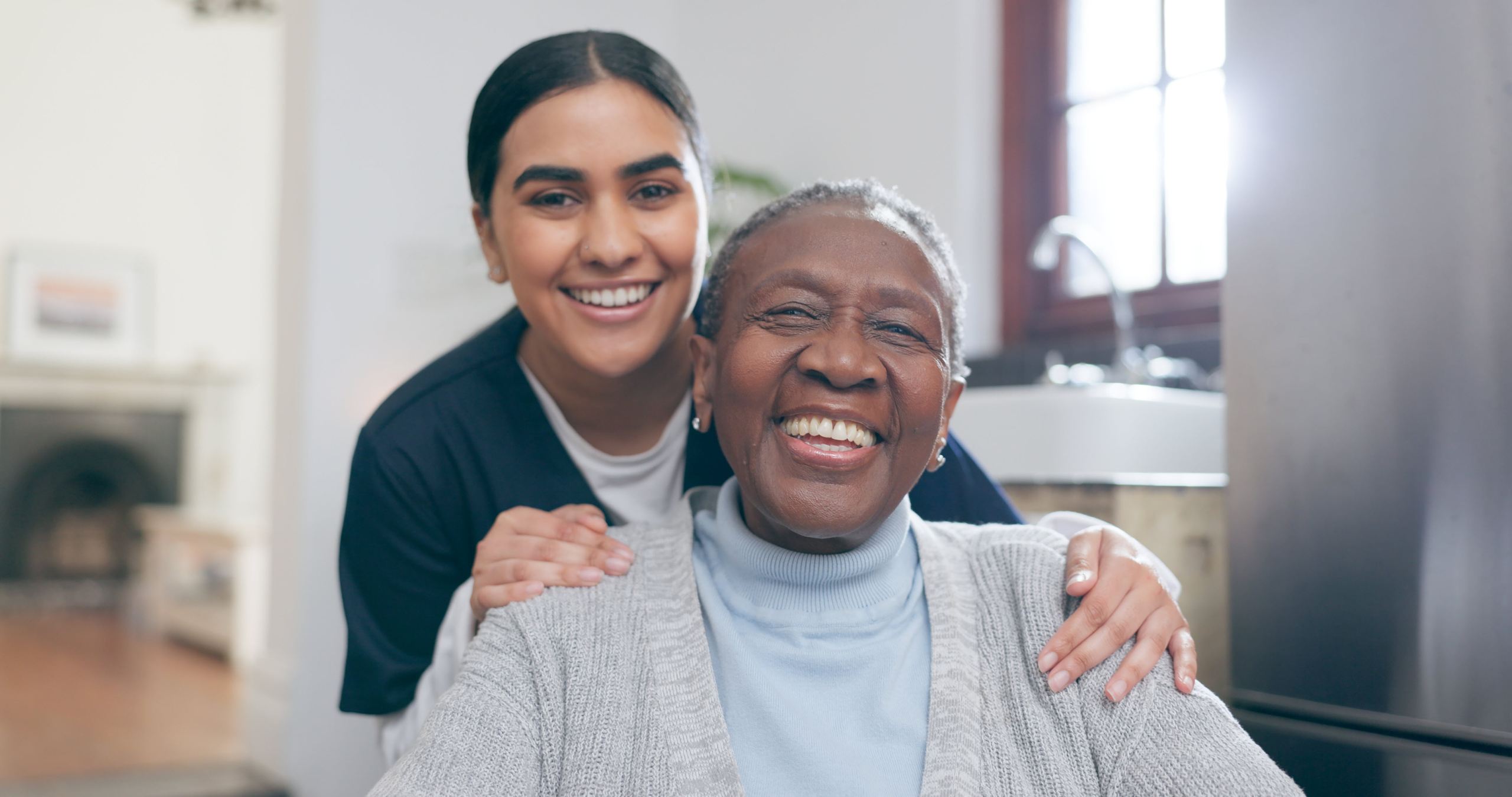 Home Caregiver with Patient