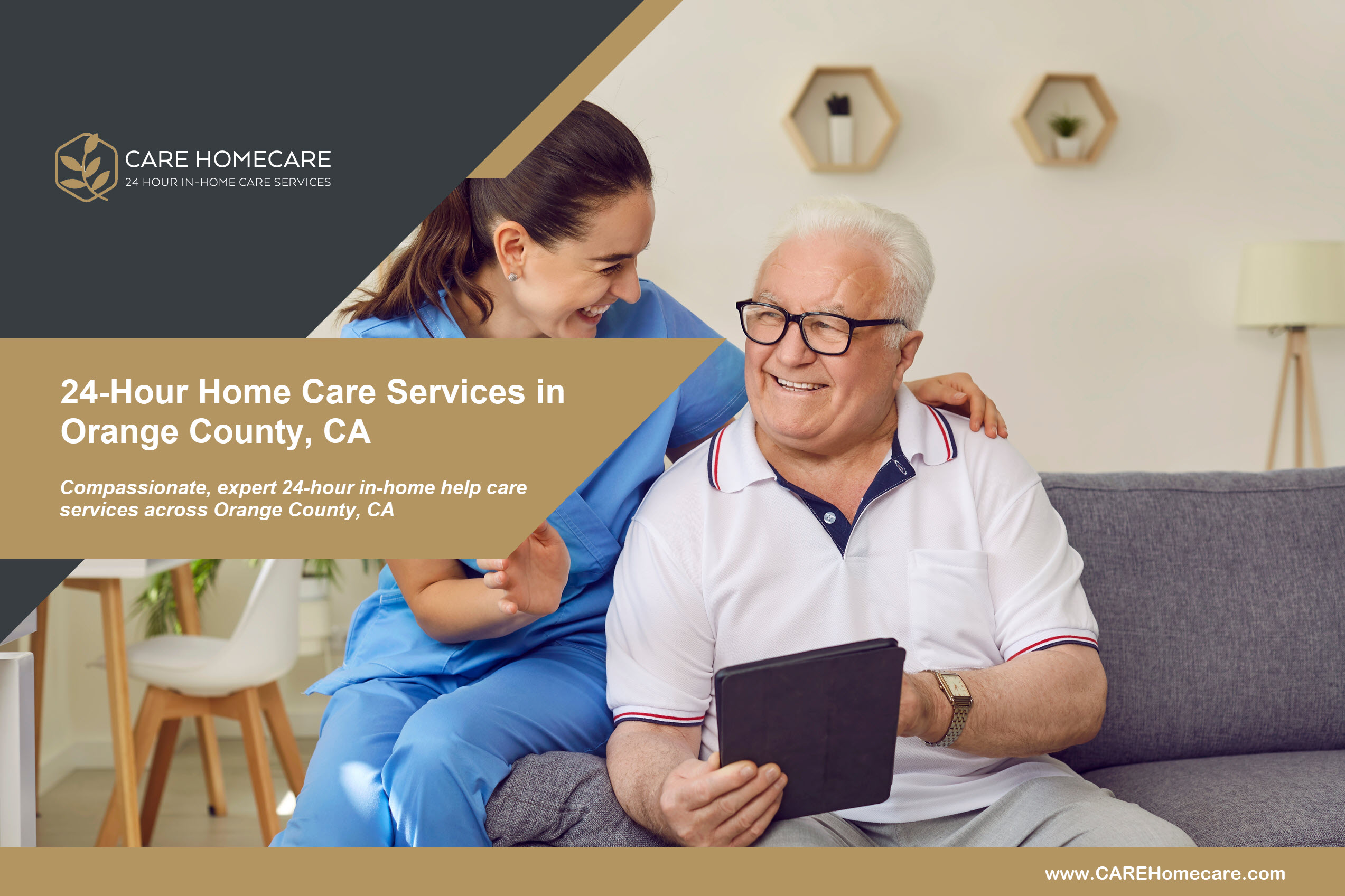 Care Homecare's 24-hour home care services in Orange County, CA