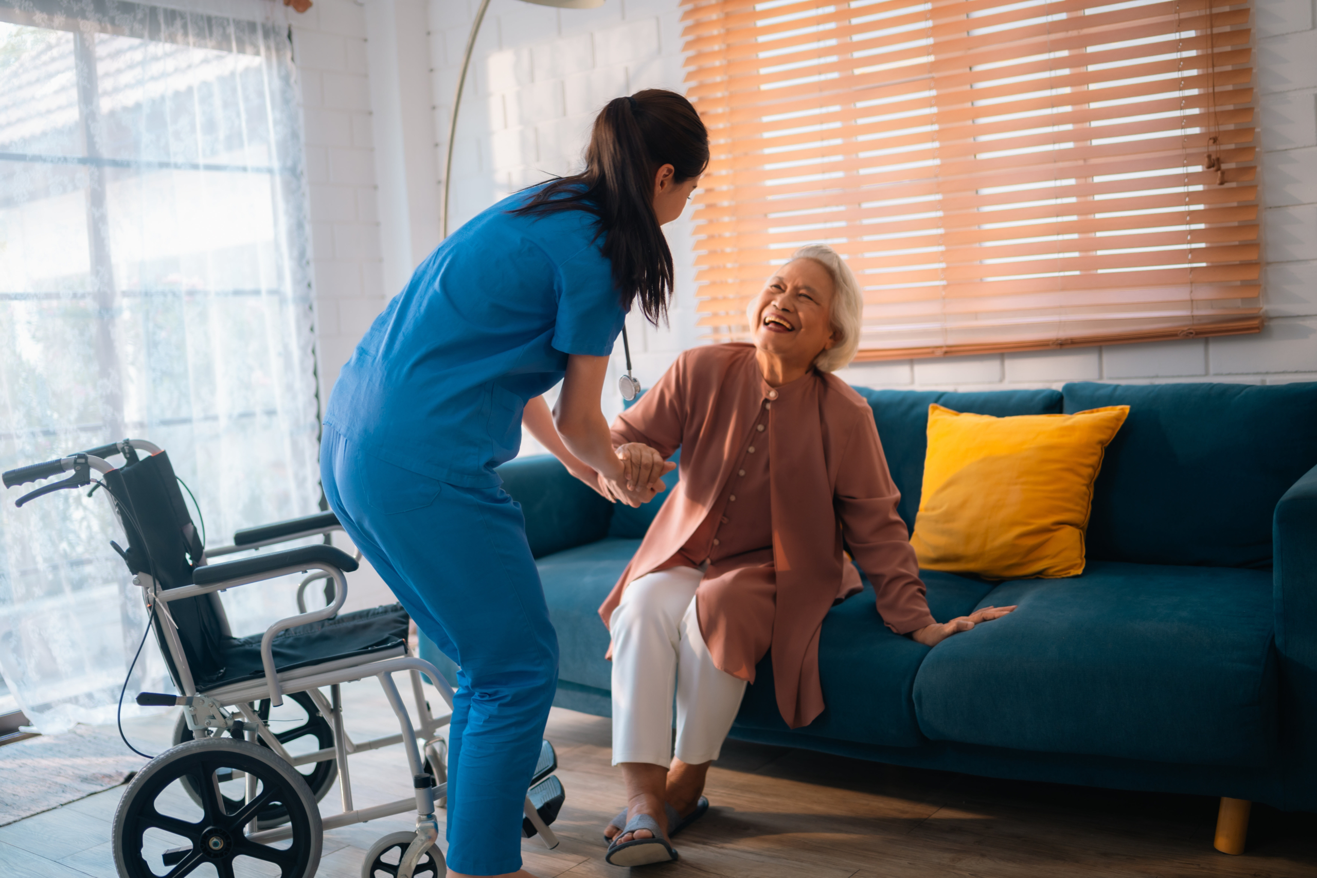 Los Angeles caregivers from CARE Homecare assist seniors with daily living activities at home when family members are unable to help.