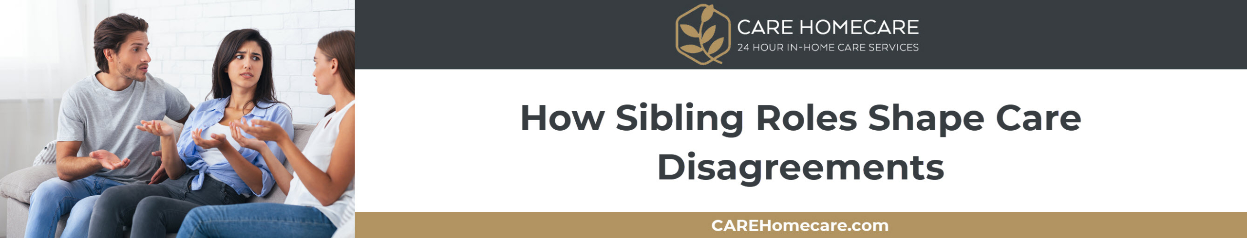 Family Roles in Caregiving Adult siblings showing different reactions during a parent care discussion.