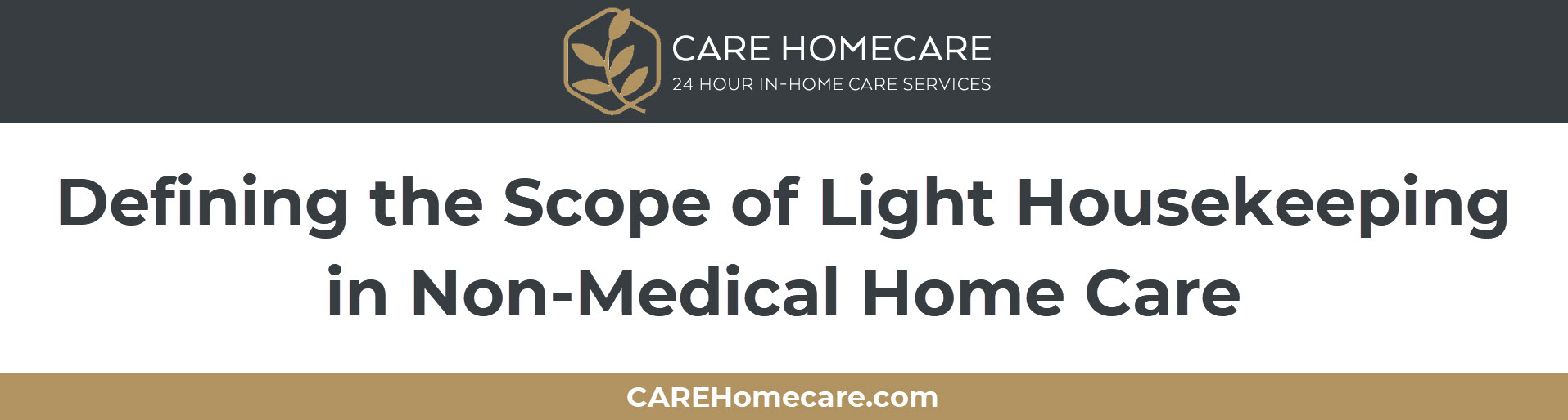 What light housekeeping includes and excludes in non-medical home care, from daily tidying and laundry to what falls outside caregiver scope.