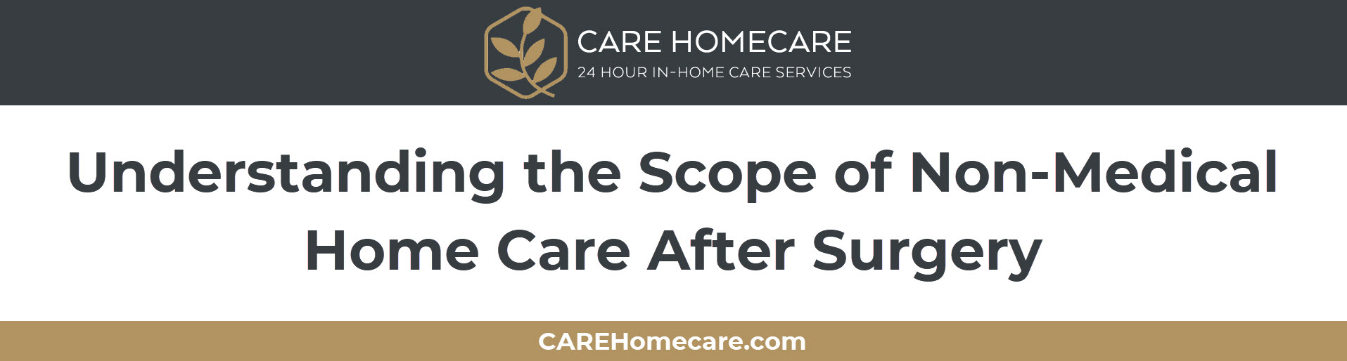 What non-medical home care covers and does not cover after surgery, from personal care and meal preparation to the clinical tasks that require a licensed provider.